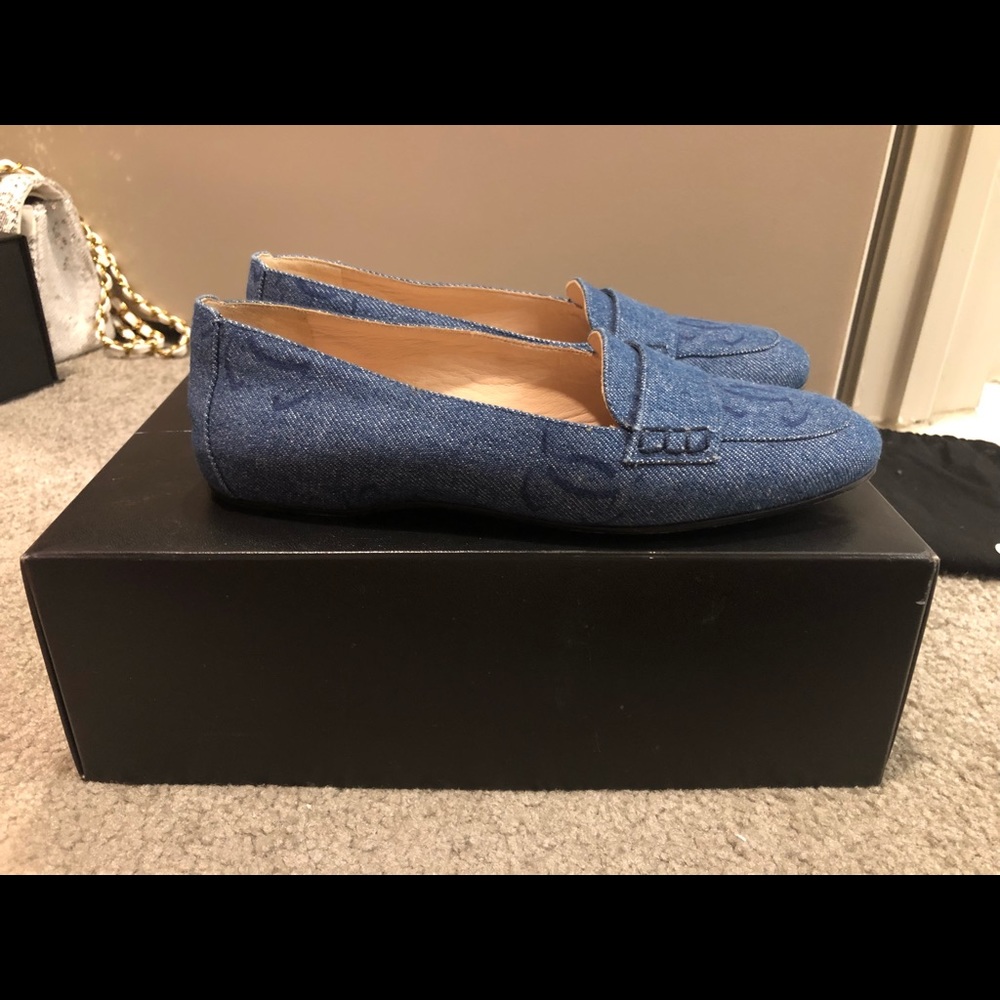 Vintage denim chanel loafers size 36 - Picture 4 of 8